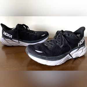 Hoka Running shoes 8.5 US Black Woman's. Great condition